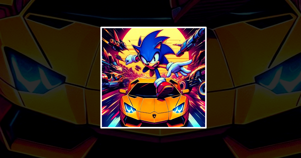 Image Sonic Run for Lamborghini